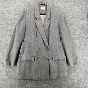 Vintage Pendleton Jacket Womens 14 Tall Virgin Wool Double Breasted USA Academia